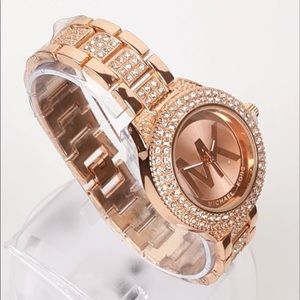 MK Crystal Diamond Watch